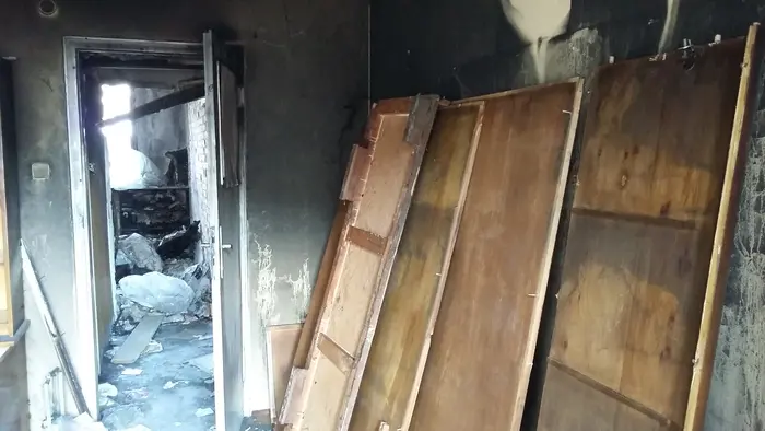Оглед за структурна нестабилност след пожар вкъщи
